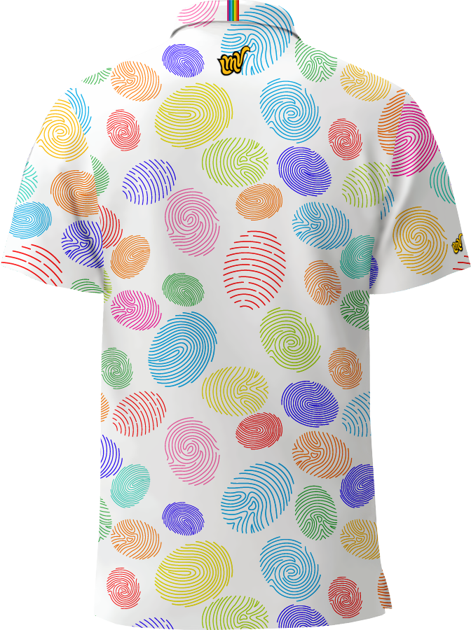 MEN POLO Finger Print - IVORY