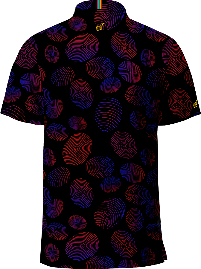 MEN POLO Finger Print - NEON