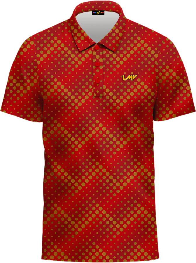 MEN POLO Ripple - LUCKY RED