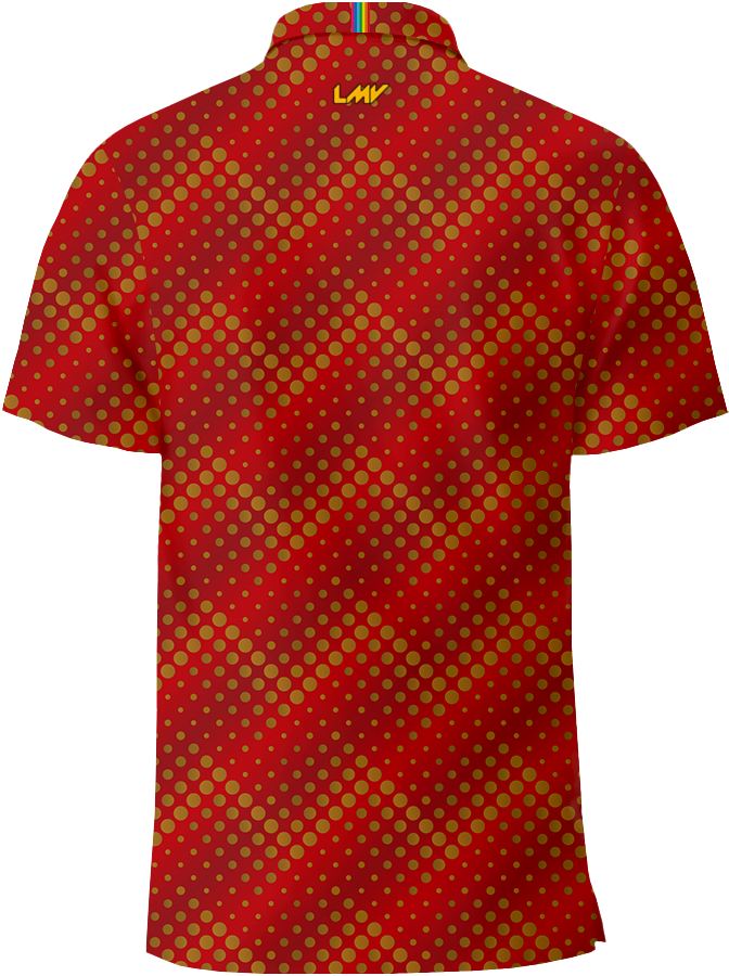 MEN POLO Ripple - LUCKY RED