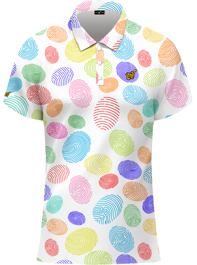 WOMEN POLO Finger Print - IVORY